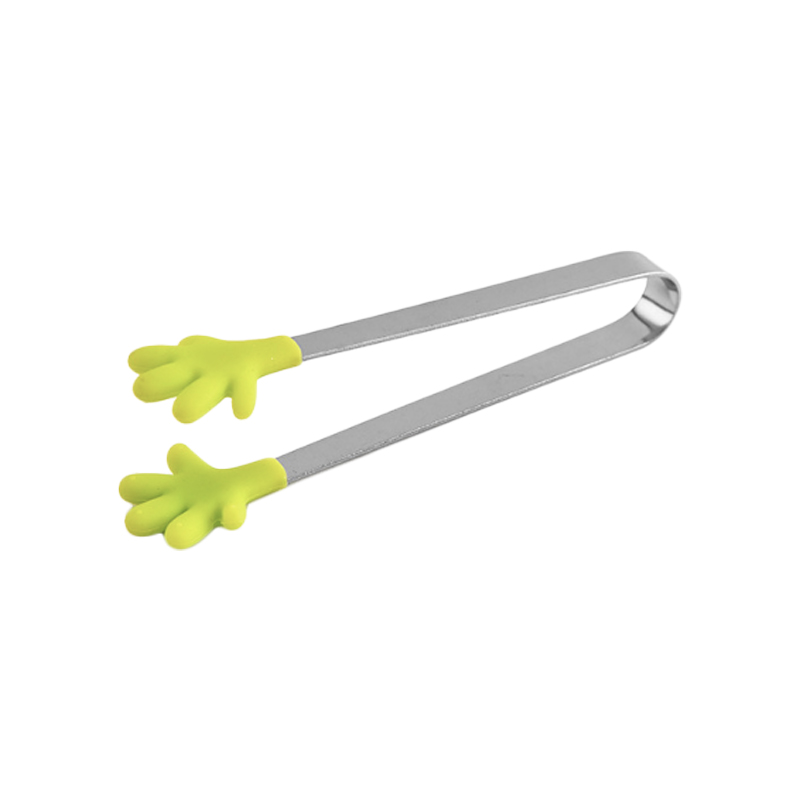 #40008 5 Inch Hand Shape Silicone Tips Food Tongs